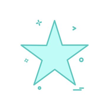 Beyaz arka plan üzerinde yıldız daire basit simgesi