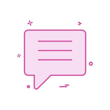 sohbet konuşmak kabarcık simge vektör tasarımı