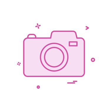 Kamera simgesi tasarım vektörü