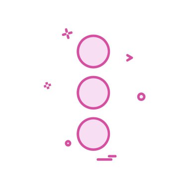 Menü simgesi tasarım, renkli vektör çizim