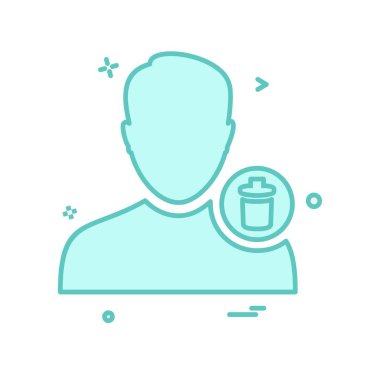 Avatar erkek simge tasarım vektörü