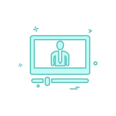 Bilgisayar simgesi tasarım vektörü