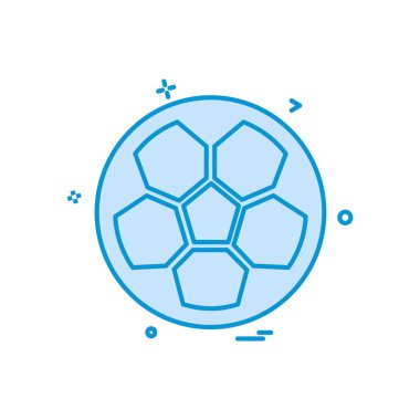 Futbol ikonu tasarım vektörü