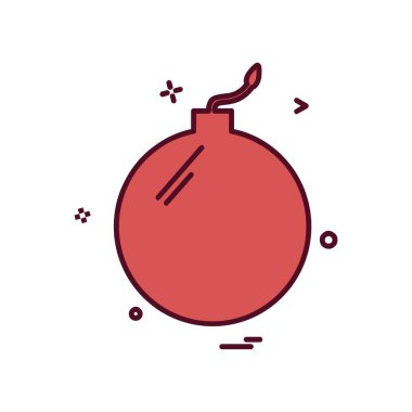 Bomba simgesi tasarım vektörü