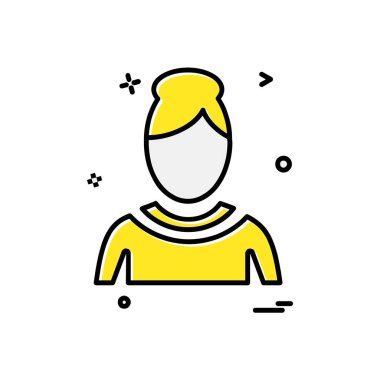 Avatar simge tasarlamak vektör