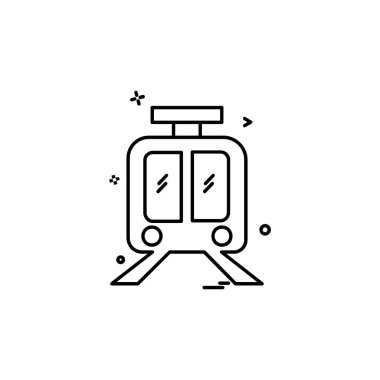 Tren simge tasarlamak vektör