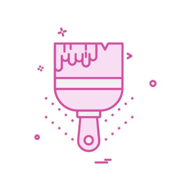 Simge tasarım vektörünü boya