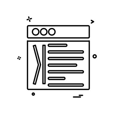 Web düzeni simge tasarım vektörü