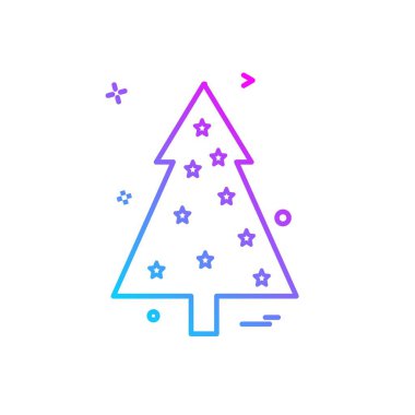 Noel ağacı simge tasarlamak vektör