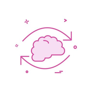 Bulut simgesi tasarım, renkli vektör çizim