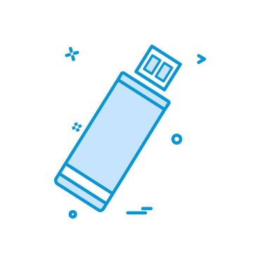 USB aygıt simgesi tasarım, renkli vektör çizim