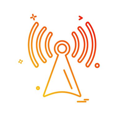 Wifi simge tasarım vektörü