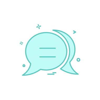 sohbet kabarcık sms simge vektör tasarımı