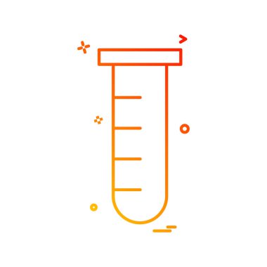 Tüp simgesi tasarım, renkli vektör çizim