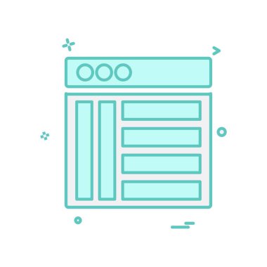 Web düzeni simge tasarım vektörü