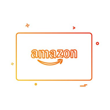 Amazon kredi kartı tasarlamak vektör 