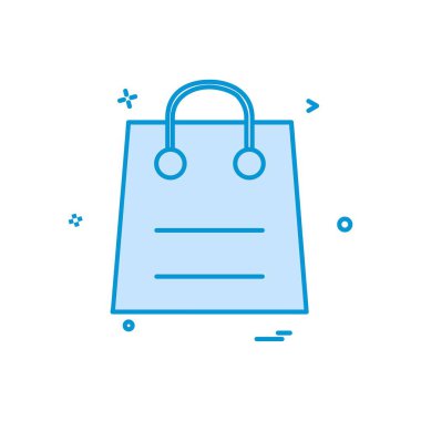 Çanta perakende satış simgesi vektör tasarımı