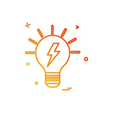 blub güç elektrik simge vektör tasarımı tasarlamak