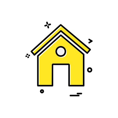 Ev simgesi tasarım vektörü