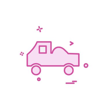 Kamyon simgesi tasarım vektörü