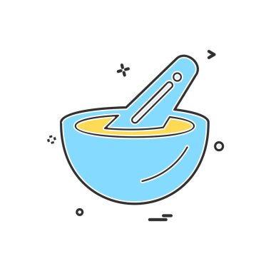 Bowl simge tasarım vektörü