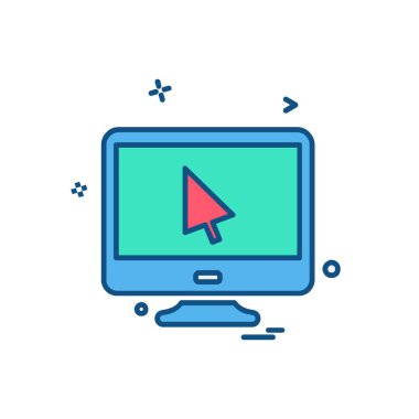 Bilgisayar simgesi tasarım vektörü