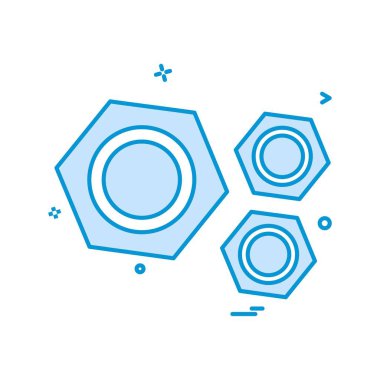 cıvata somun simgesi vektörü