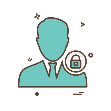 Avatar erkek simge tasarım vektörü