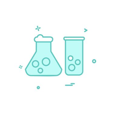 Beaker ikon tasarım vektörü