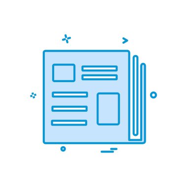 kitap simgesi tasarımı vektör çizimi 