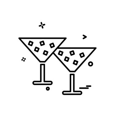 Gıda simgesi tasarım vektörü