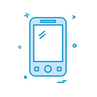 Telefon simgesi tasarım vektörü