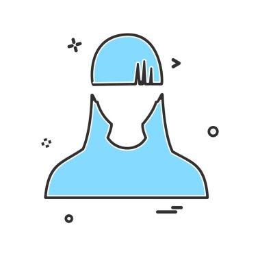 Kadın simge tasarlamak vektör