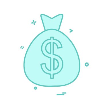 Doları çanta simge tasarlamak vektör