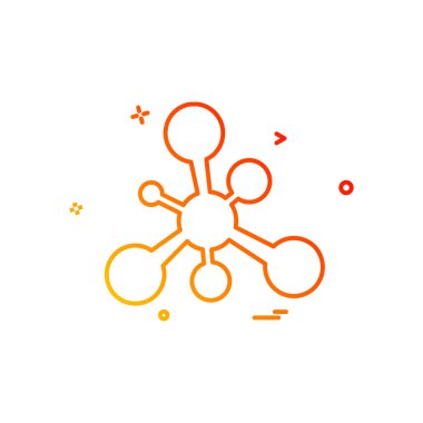 Ağ simgesi tasarım vektörü