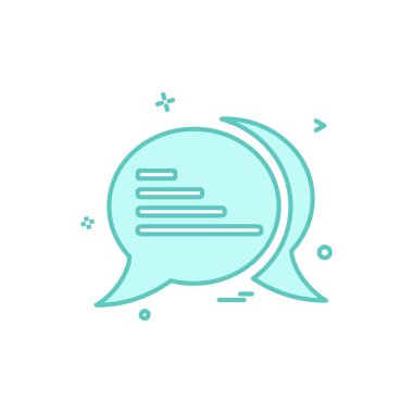 SMS metin simgesi vektör tasarımı hakkında konuş