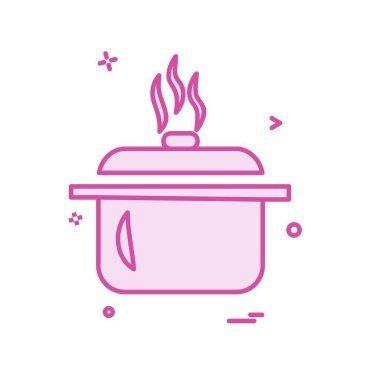 Gıda simgesi tasarım vektörü