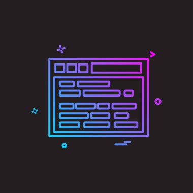 Web sitesi simge tasarlamak vektör