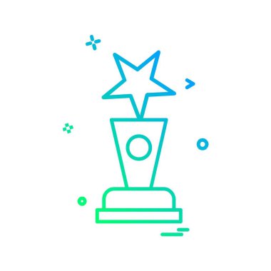 Ödül simgesi tasarım vektörü