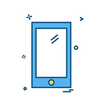 Telefon simgesi tasarım vektörü