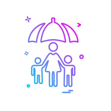 Hasta simgesi tasarım vektörü