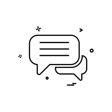 İleti simge tasarlamak vektör