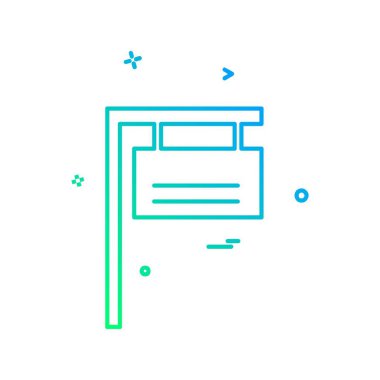 Pano simgesi tasarım vektörü