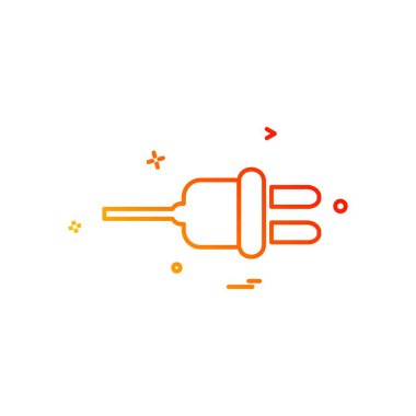 power Plug simge tasarım vektörü 