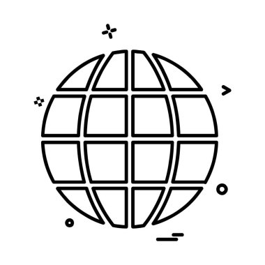 Küre simge tasarlamak vektör