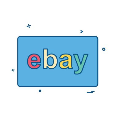 EBay kartı tasarlamak vektör