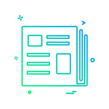 Kitapların simge tasarım vektörü