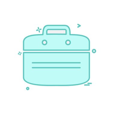 Evrak Çantası'nı simge tasarlamak vektör 