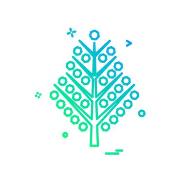 Noel ağacı simge tasarlamak vektör