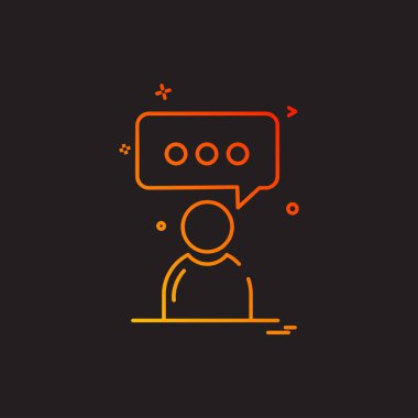 İleti simge tasarlamak vektör